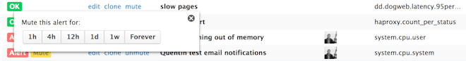 alert notifications