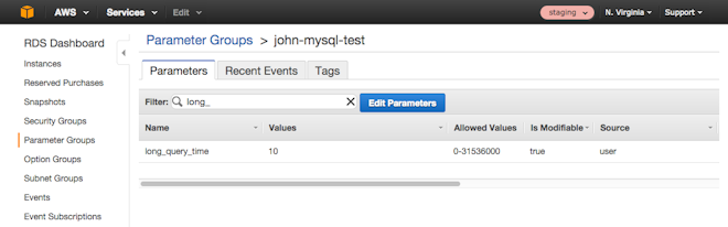 Monitoring RDS MySQL performance metrics